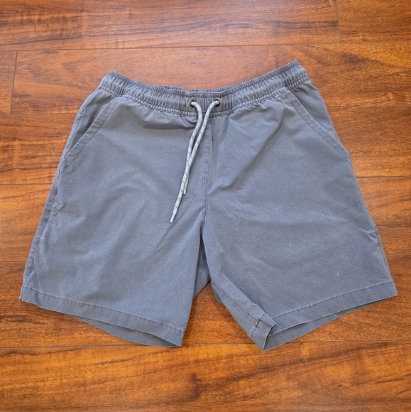 Marine Layer Men's Stretch Drawstring Grey Unlined Swim Trunks Shorts Size S - Picture 1 of 7